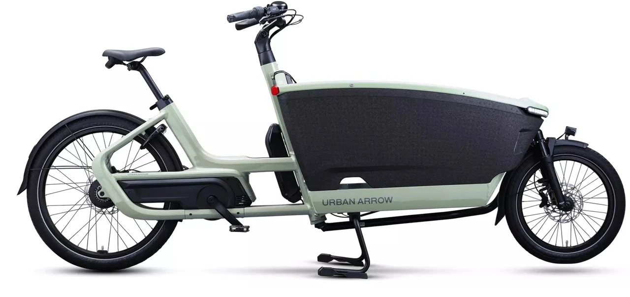 Urban arrow family next2 green urban arrow bakfietsen