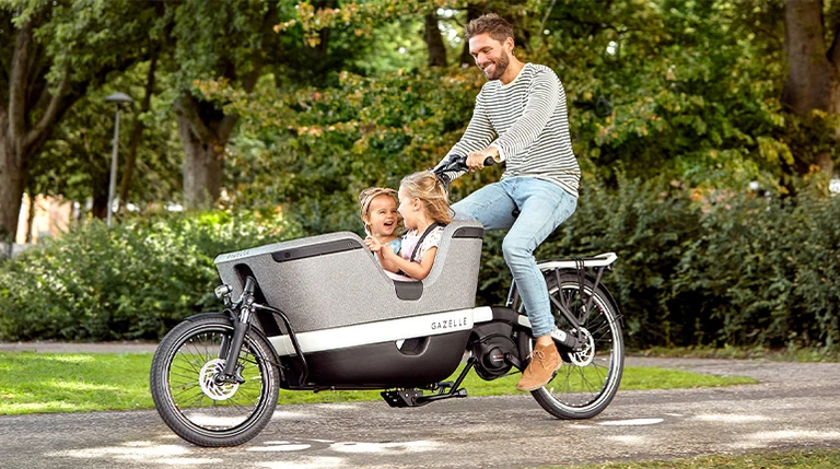 Fietsen met kleine kinderen overzichtsfoto