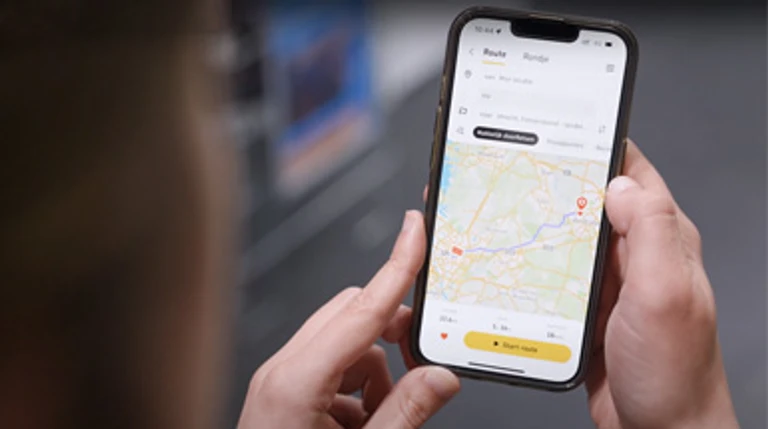 Fietsersbond routeplanner overzichtsfoto