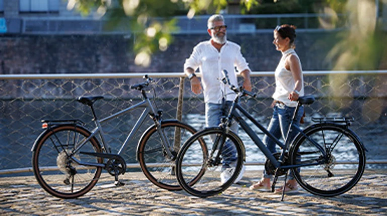 Gezond fietsen zestig plus overzichtsfoto