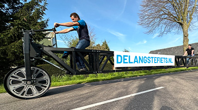 Staat de langste fiets ter wereld in Breda?