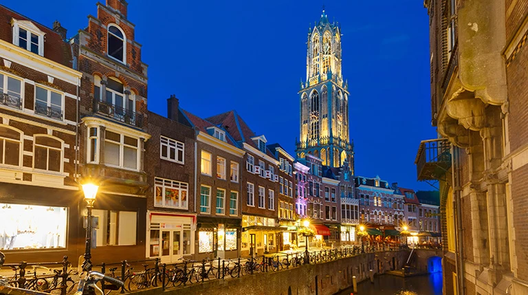 Utrecht bakfietsstad overzichtsfoto