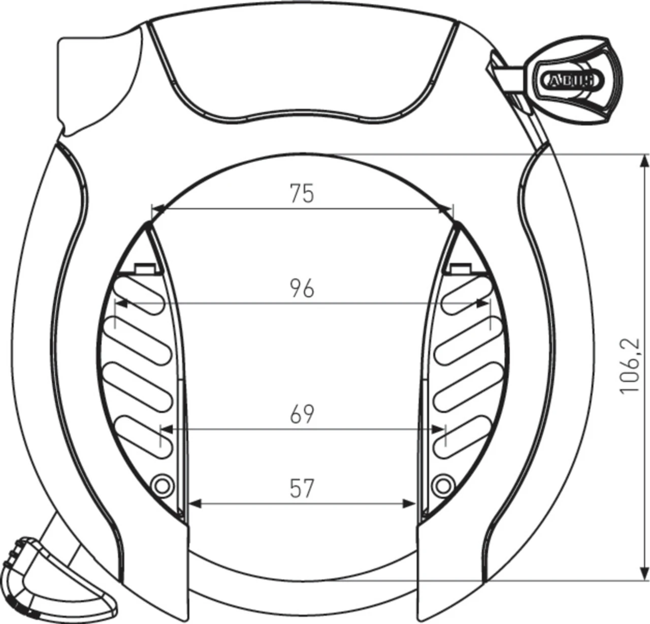 Abus 5955 R BK PRO SHIELD XPlus