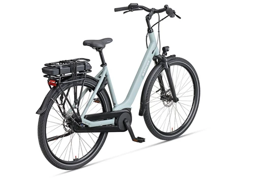 Batavus altura cp plus 2026 dames turqoise mat batavus elektrische fietsen achterkant