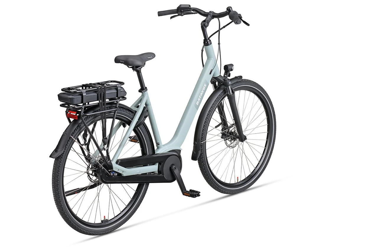 Batavus altura cp plus 2026 dames turqoise mat batavus elektrische fietsen achterkant