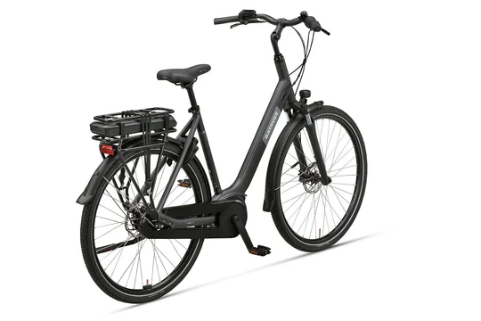 Batavus altura cp plus 2026 dames zwart mat batavus elektrische fietsen achterkant