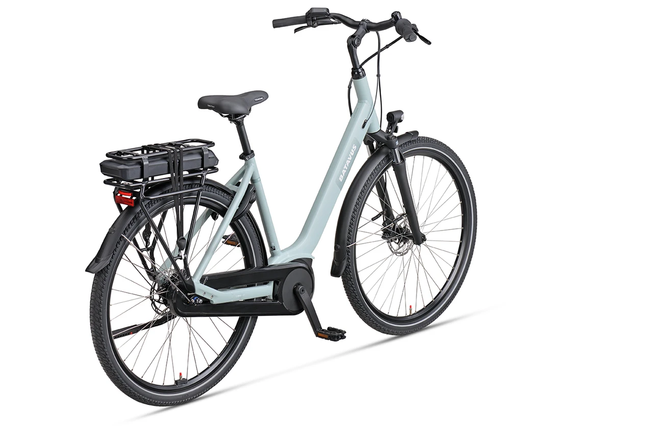 Batavus altura cp dames turqouise batavus elektrische fietsen achterkant