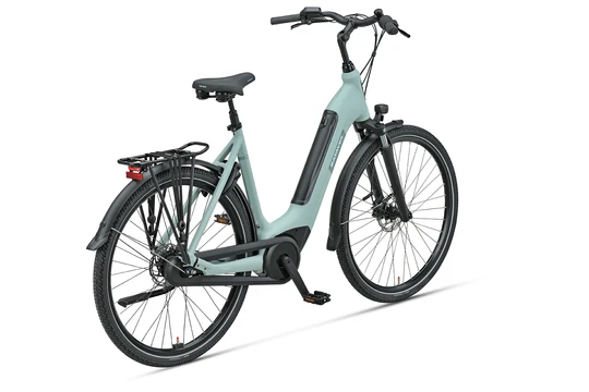 Batavus altura pt 500 wh dames blauw turqoise mat batavus elektrische fietsen achterkant