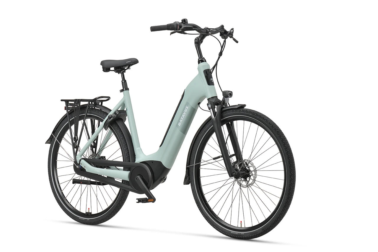 Batavus altura pt 500 wh dames blauw turqoise mat batavus elektrische fietsen voorkant
