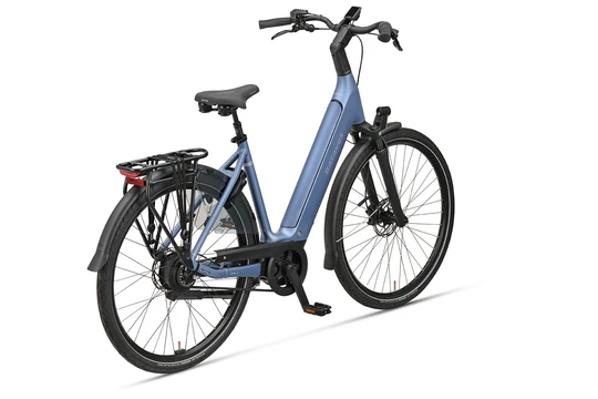 Batavus finez pt exclusive plus 2026 dames blauw mat batavus elektrische fietsen achterkant