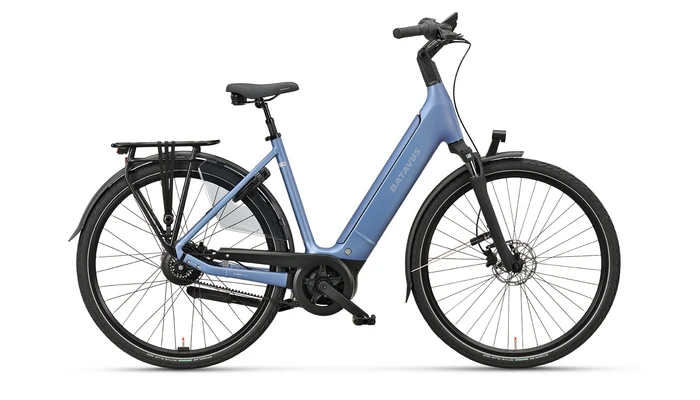 Batavus finez pt exclusive plus 2026 dames blauw mat batavus elektrische fietsen