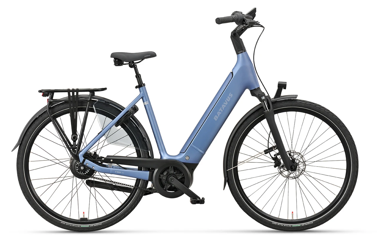 Batavus finez pt exclusive plus 2026 dames blauw mat batavus elektrische fietsen