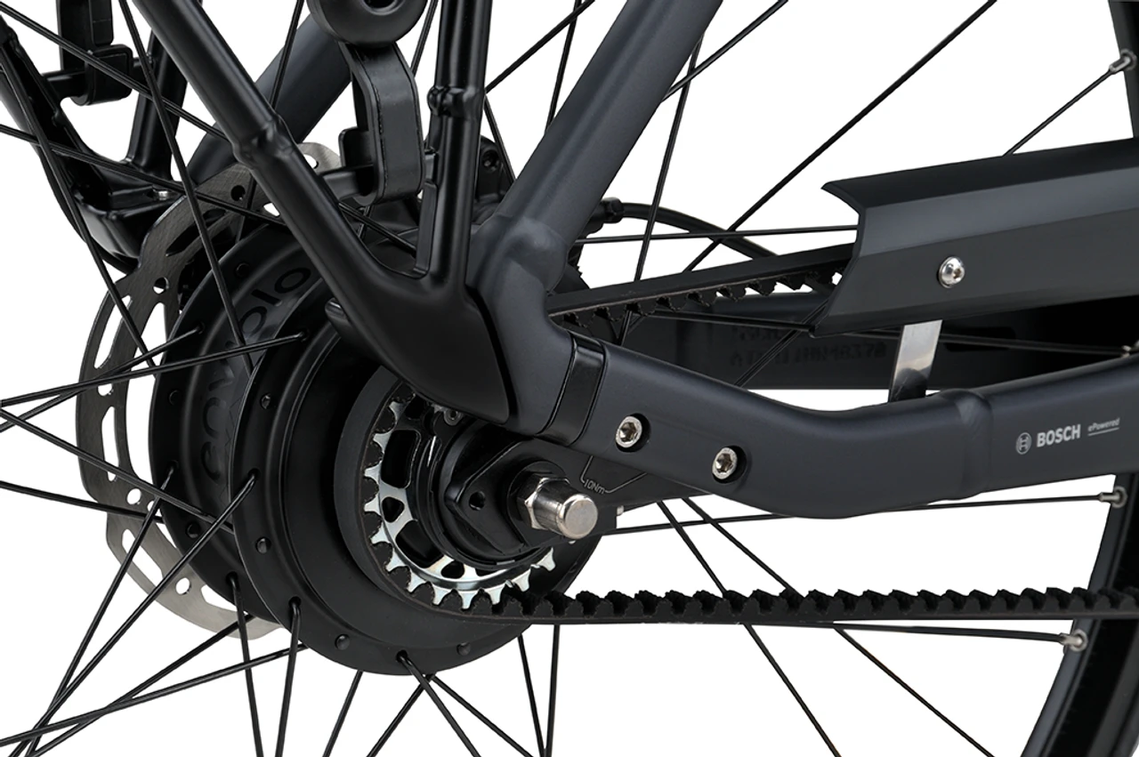 Batavus finez pt exclusive plus 2026 dames zwart mat batavus elektrische fietsen belt