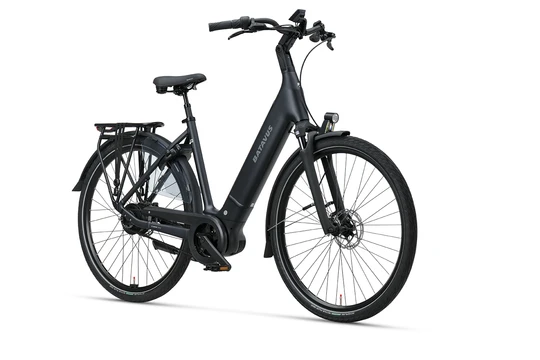 Batavus finez pt exclusive plus 2026 dames zwart mat batavus elektrische fietsen voorkant