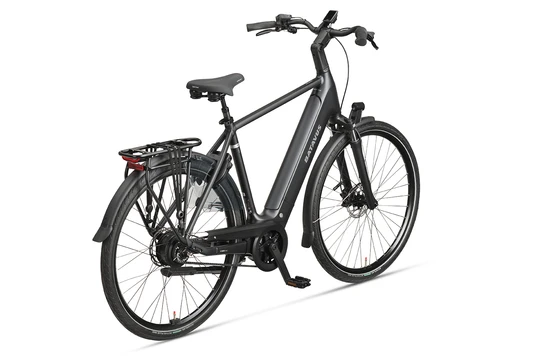 Batavus finez pt exclusive plus 2026 heren zwart mat batavus elektrische fietsen achterkant
