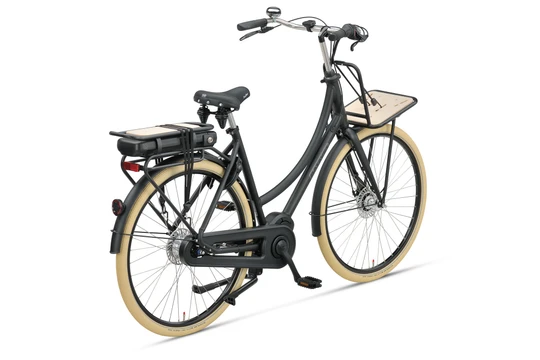 Batavus packde go plus 2021 dames zwart mat batavus elektrische fietsen achterkant