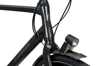 Batavus dinsdag sport 30 2022 heren zwart hybride fietsen koplamp