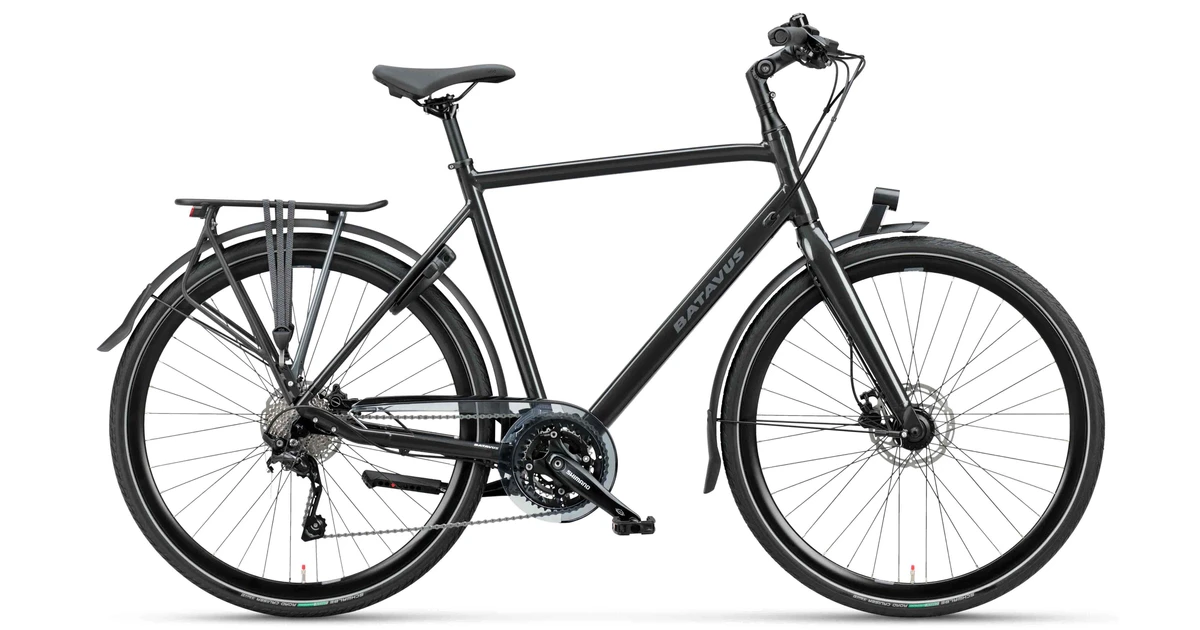 Batavus dinsdag sport 30 2022 heren zwart hybride fietsen