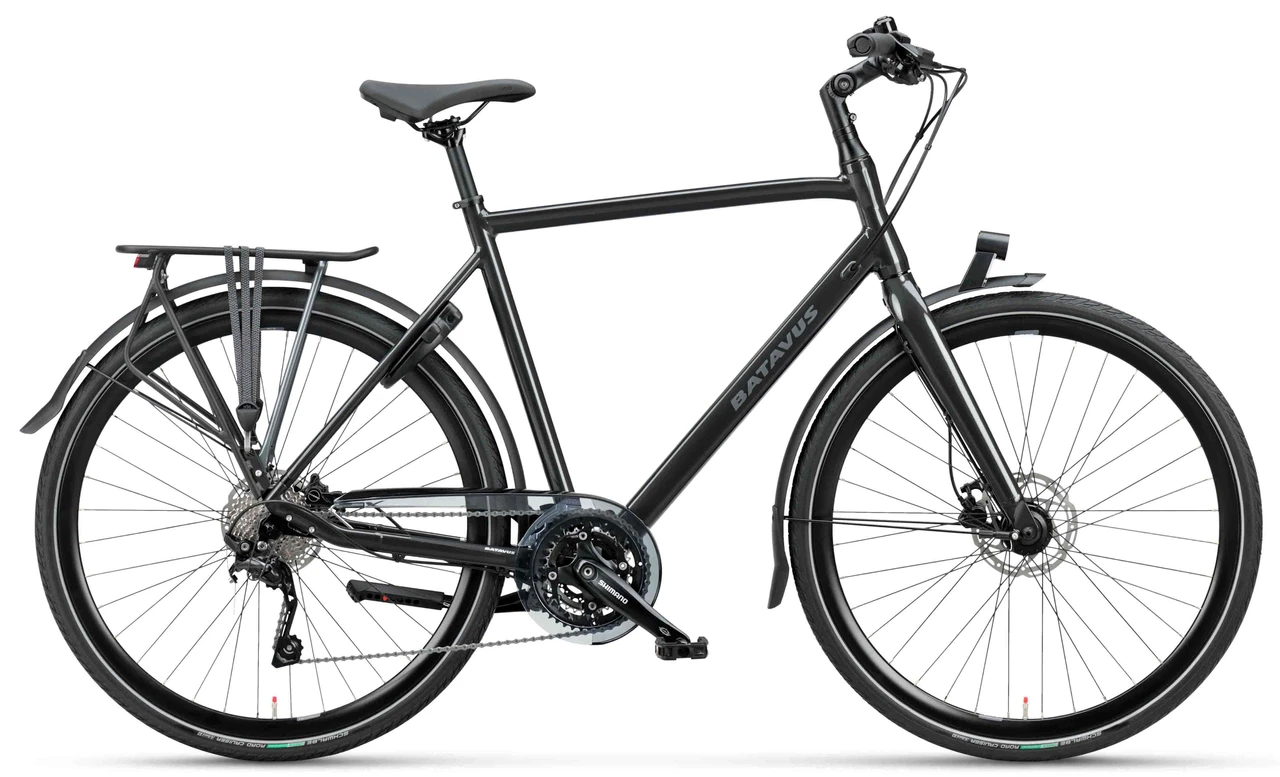 Batavus dinsdag sport 30 2022 heren zwart hybride fietsen