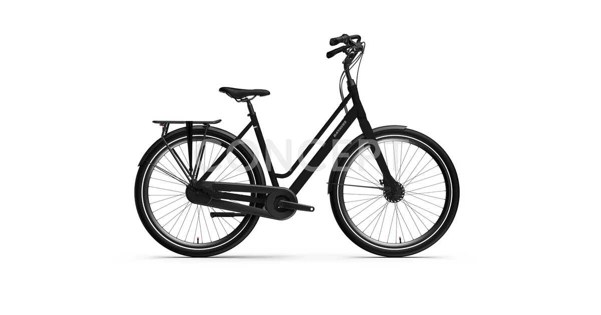 Batavus fonk n7 dames zwart mat zijkant