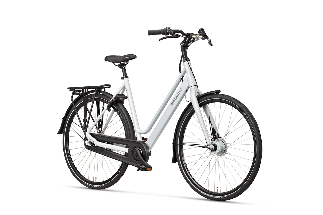 Batavus fonk n7 dames zilver mat zijkant