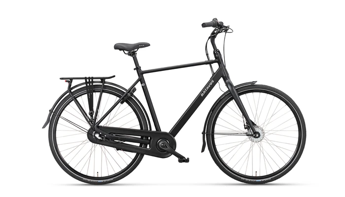 Batavus fonk n7 heren zwart mat zijkant