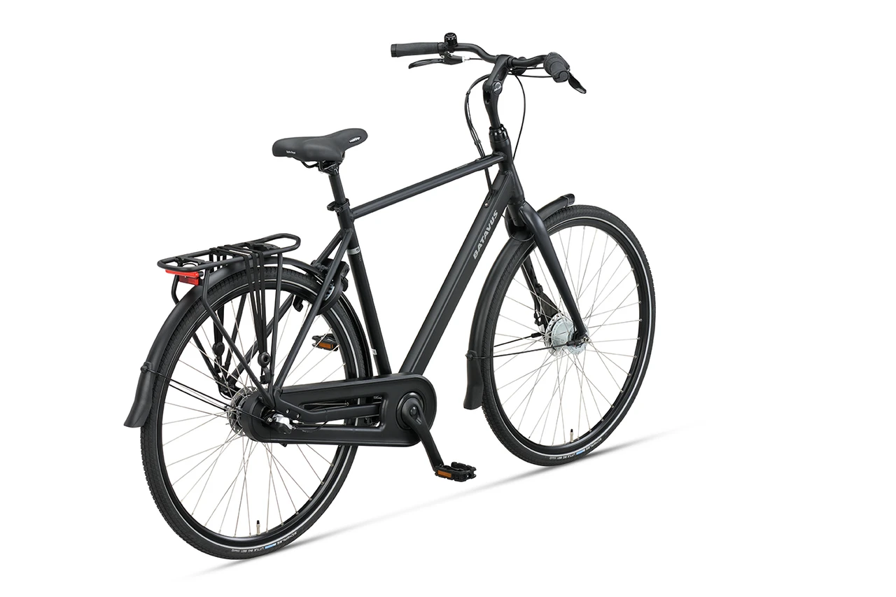 Batavus fonk n7 heren zwart mat zijkant