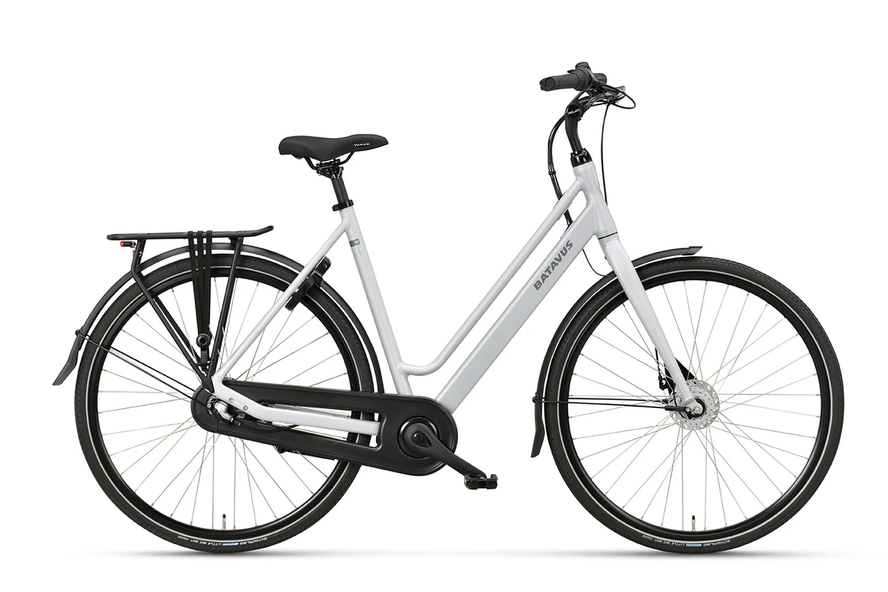 Batavus fonk3 dames zilver mat batavus standsfietsen