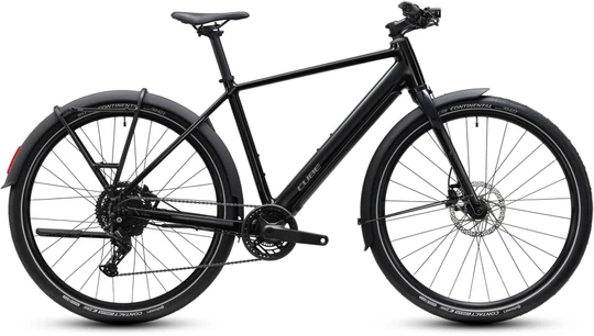 Cube editor hybrid one 360 fe 2027 heren zwart cube hybridefietsen