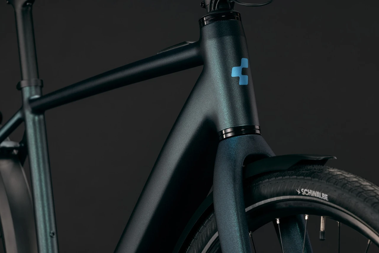 Cube editor hybrid slx 400x fe 2027 heren blauw mat cube elektrischefietsen detail