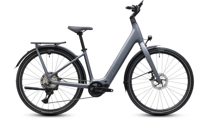 Cube kathmandu hybrid c62 sl t400x 2027 grijsmat dames cube elektrische hybride fietsen