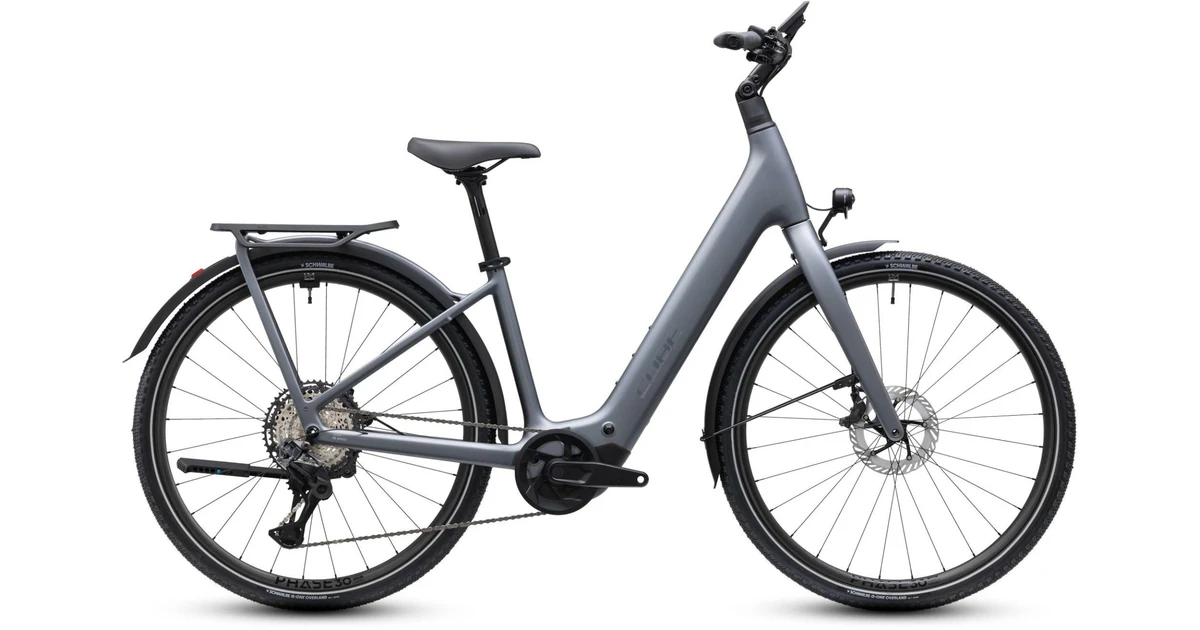 Cube kathmandu hybrid c62 sl t400x 2027 grijsmat dames cube elektrische hybride fietsen