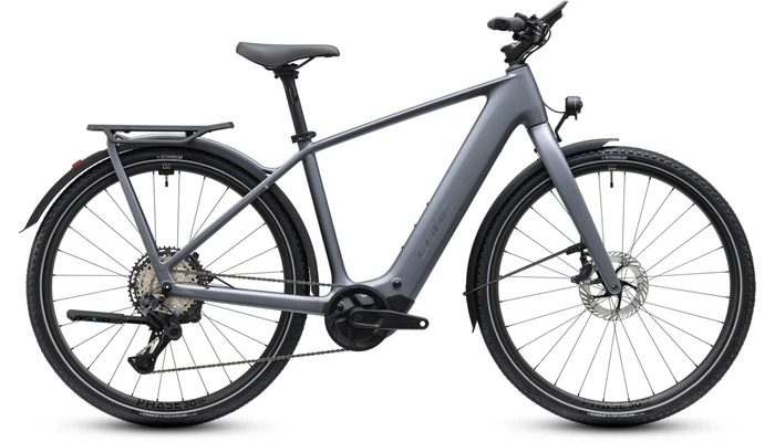 Cube kathmandu hybrid c62 sl t400x 2027 grijsmat heren cube elektrische hybride fietsen