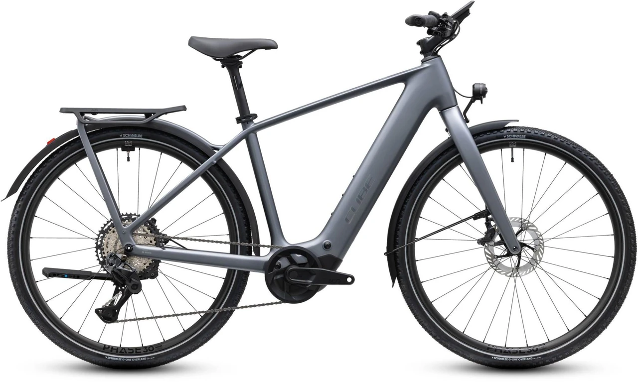 Cube kathmandu hybrid c62 sl t400x 2027 grijsmat heren cube elektrische hybride fietsen