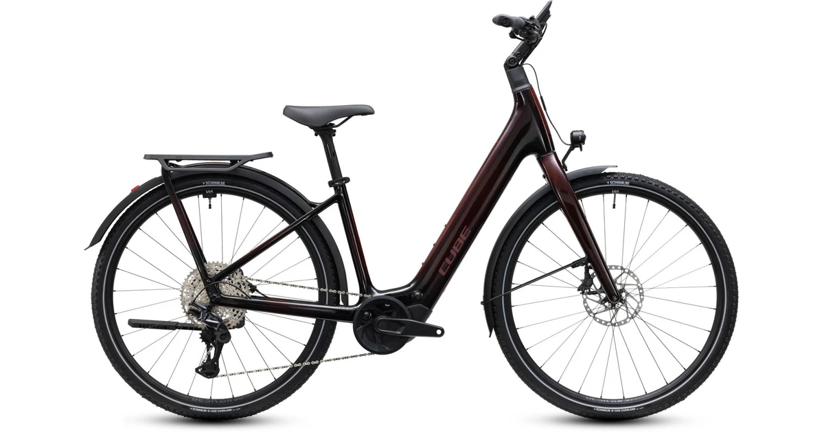 Cube kathmandu hybrid c62 sl x400x 2027 rood dames cube elektrische hybride fietsen