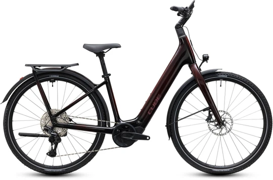 Cube kathmandu hybrid c62 sl x400x 2027 rood dames cube elektrische hybride fietsen