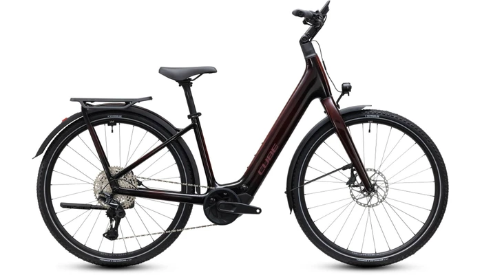 Cube kathmandu hybrid c62 sl x400x 2027 rood dames cube elektrische hybride fietsen