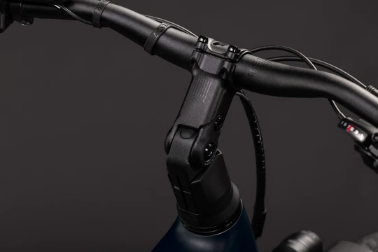 Cube touring hybrid one 600 heren grijs mat cube elektrische hybride fietsen stuur