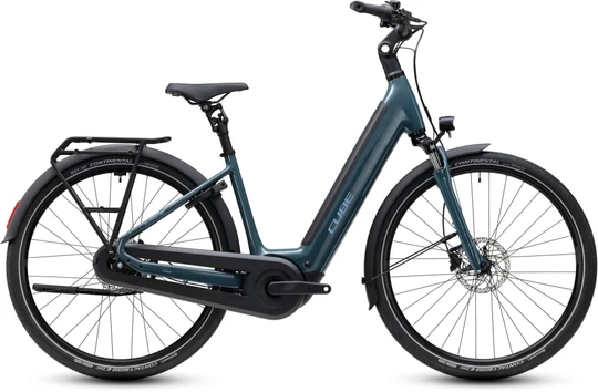 Cube supreme hybrid comfort one 600 2027 dames blauw cube elektrische stadsfietsen