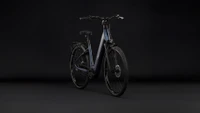 Cube supreme hybrid deluxe one 2027 dames blauw mat cube elektrischefietsen voorkant