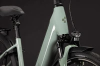 Cube supreme hybrid deluxe one 2027 dames groen cube elektrischefietsen detail