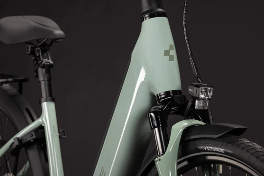 Cube supreme hybrid deluxe one 2027 dames groen cube elektrischefietsen detail