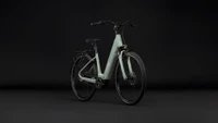 Cube supreme hybrid deluxe one 2027 dames groen cube elektrischefietsen voorkant