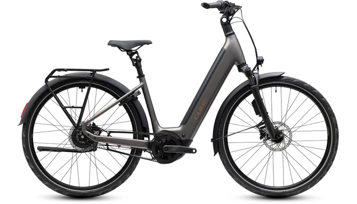 Cube supreme hybrid deluxe slx 2027 dames bruin mat cube elektrischefietsen