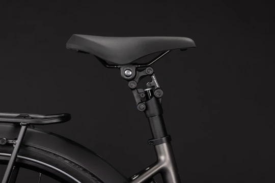 Cube supreme hybrid deluxe slx 2027 dames bruin mat cube elektrischefietsen zadel