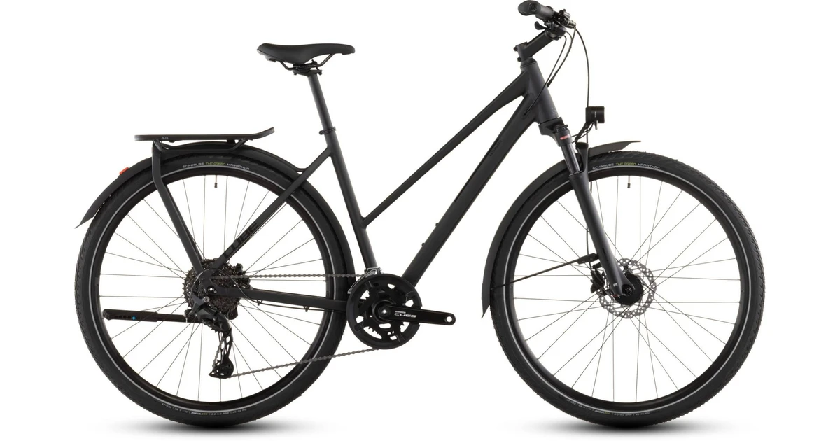 Cube kathmandu pro dames zwart cube hybride fietsen