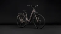 Cube kathmandu hybrid one 800 2027 dames bruinmat cube elektrische fietsen voorkant