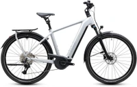 Cube kathmandu hybrid one 800 2027 heren zilver mat cube elektrische fietsen
