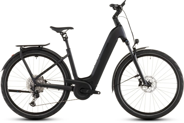 Cube kathmandu hybrid pro 800 2026 lage instap zwartmat cube elektrische hybride fietsen