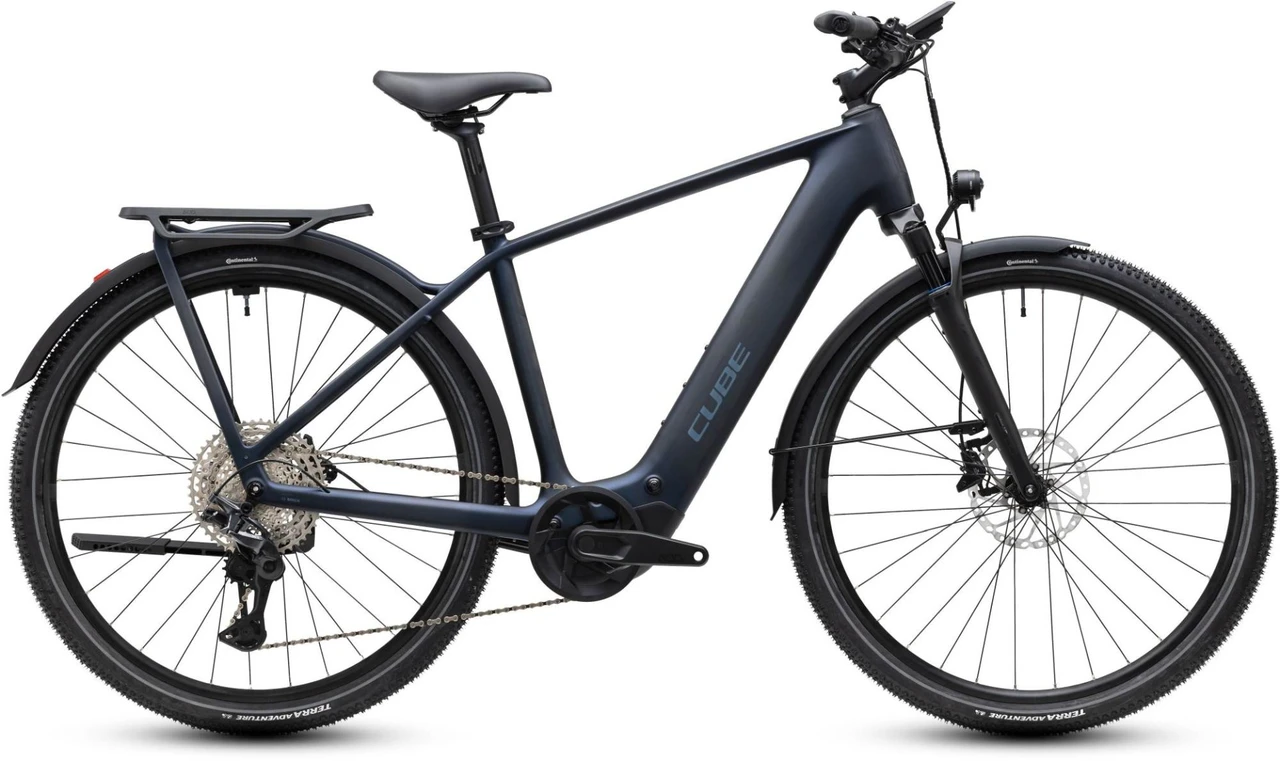 Cube kathmandu hybrid c62 pro 400x heren blauw mat cube elektrische fietsen